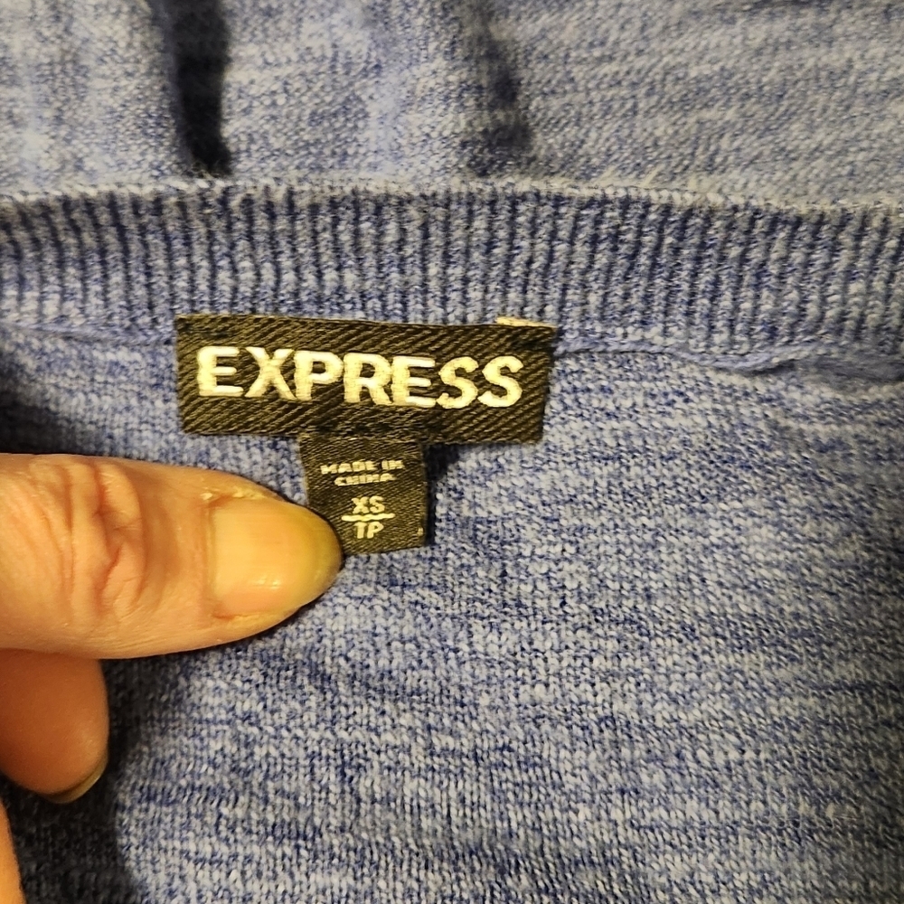 Express Blue Long Sleeve Shirt - Picture 4 of 4